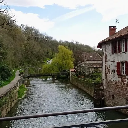 Jean Pied De Port. Centre Ville. Rue Pietonne *